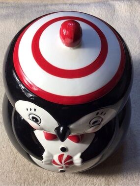 Penguin Ceramic Cookie Jar